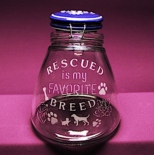 Rescued Treat Jar